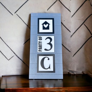 Interchangeable Home Decor Sign Base & 3 Inserts