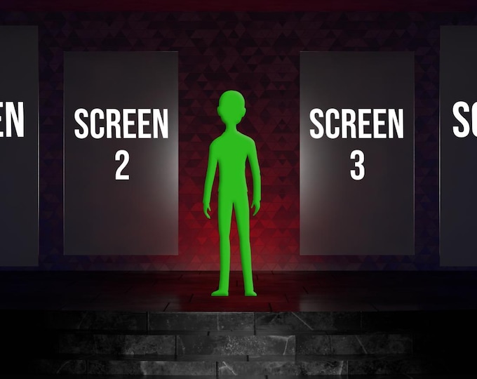 Engage Audiences with a High-Impact vMix Virtual Studio Set Featuring 4 Interactive 4K Screens and Dynamic Presenter Platform