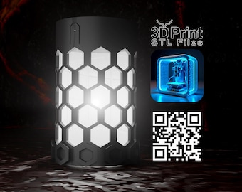 Hexagon Lamp STL Files - Modern 3D Printable Decor