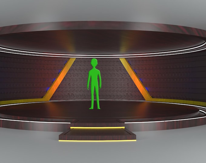 Premium 4K Virtual Studio Backdrop - Elevate Your Streaming Experience!