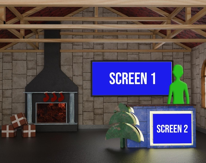 Christmas Virtual Studio Set for VMix - Elevate Your Holiday Broadcasts