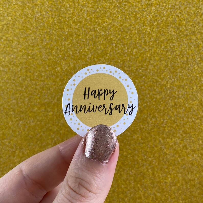 Happy Anniversary Stickers Etsy
