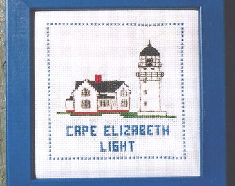 DIGITAL Cape Elizabeth Light Counted Cross Stitch Pattern