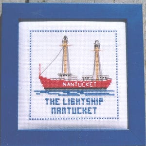 The Lightship Nantucket Counted Cross Stitch Pattern or Kit