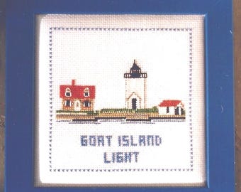 Goat Island Light Counted Cross Stitch Pattern or Kit