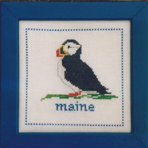 Six Maine Ornaments Counted Cross Stitch Pattern or Kit Etsy