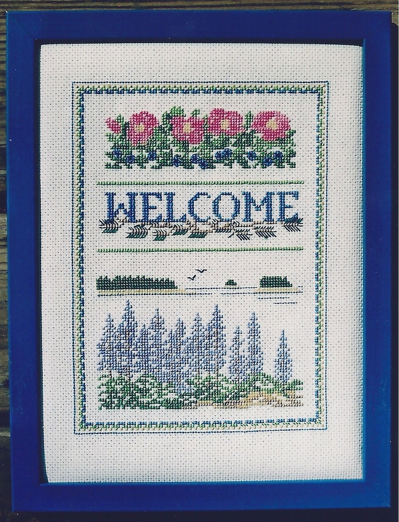 Sampler Counted Cross Stitch Pattern or Kit Etsy