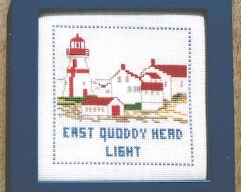 East Quoddy Head Lighthouse Counted Cross Stitch Pattern or Kit