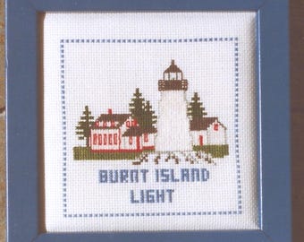 Burnt Island Light Counted Cross Stitch Pattern or Kit
