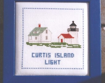 Curtis Island Light Counted Cross Stitch Pattern or Kit