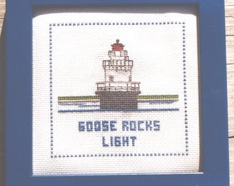 Goose Rocks Light Counted Cross Stitch Pattern or Kit