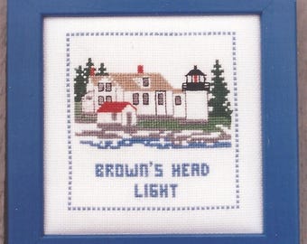 Brown's Head Light Counted Cross Stitch Pattern or Kit