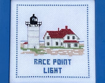 Race Point Light Counted Cross Stitch Pattern or Kit