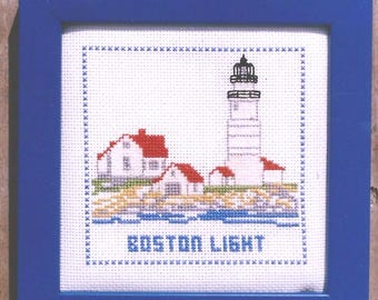 Boston Light Counted Cross Stitch Pattern or Kit