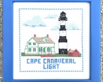 Cape Canaveral Light  Counted Cross Stitch Pattern or Kit
