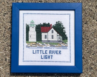 Little River Light Counted Cross Stitch Pattern or Kit