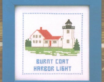 Burnt Coat Harbor Light Counted Cross Stitch Pattern or Kit