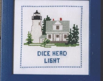 Dice Head Light Counted Cross Stitch Pattern or Kit