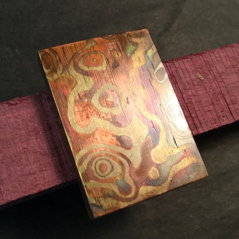 Mokume Gane Blank Hand Brass and Copper unique Etsy