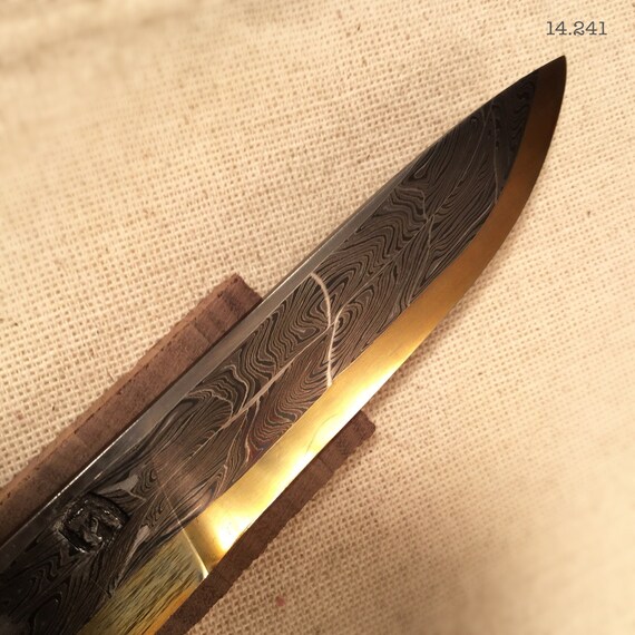 DIY Handmade Damascus steel billet for knife. Etsy