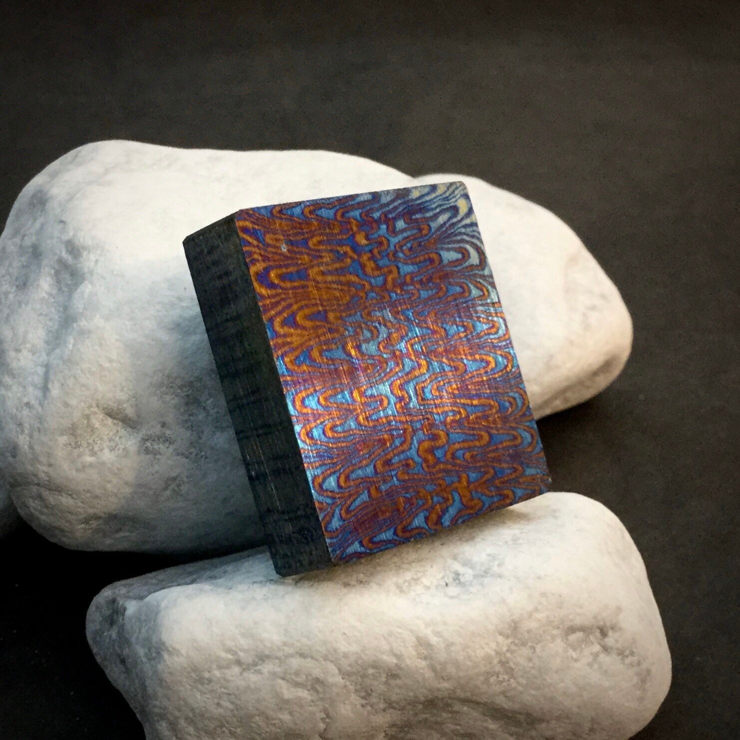 TITANIUM DAMASCUS MultiLayer Small Billets 3 Alloys Mosaic Etsy