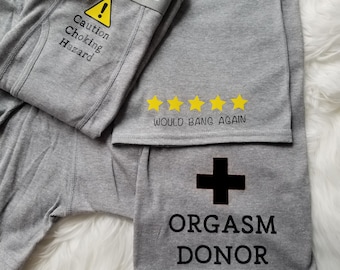 3 Pack Funny Boxer Briefs, Underwear Gift Set, Valentine's Day Gift for Him, Caution Choking Hazard, Orgasm Donor, 5 Stars Would Bang Again