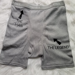 The Man The Legend Funny Boxers - Naughty Boxers - Dirty Gift for Him - Naughty Anniversary Gift - Raunchy