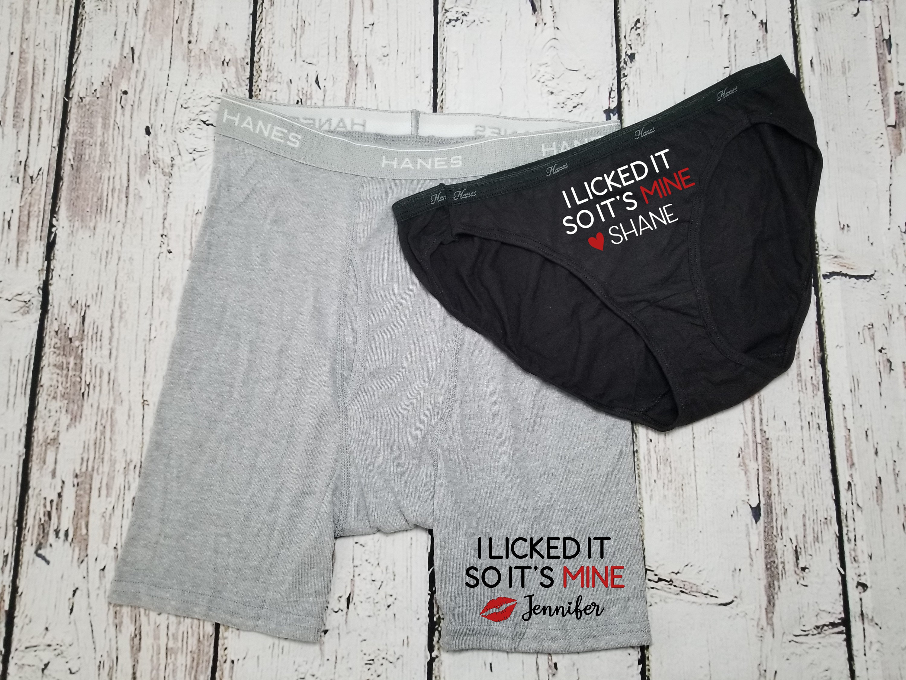 Personalized Matching Underwear Set for Couples I Licked It so It's Mine  His & Hers Couples Gift Couples Underwear anniversary Gift -  Canada