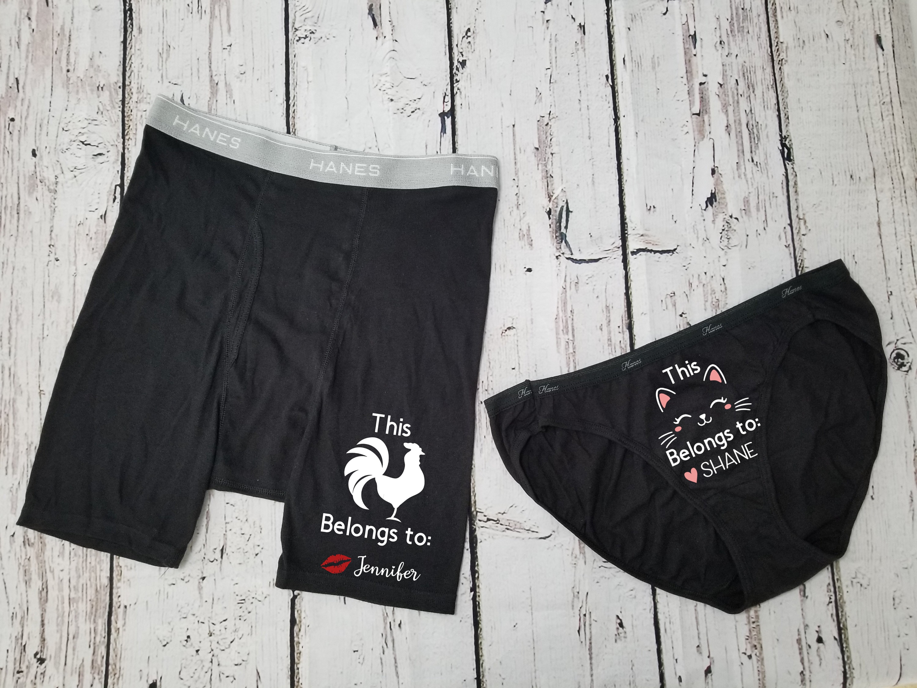 Custom Couples Underwear Matching Couple's Underwear Etsy