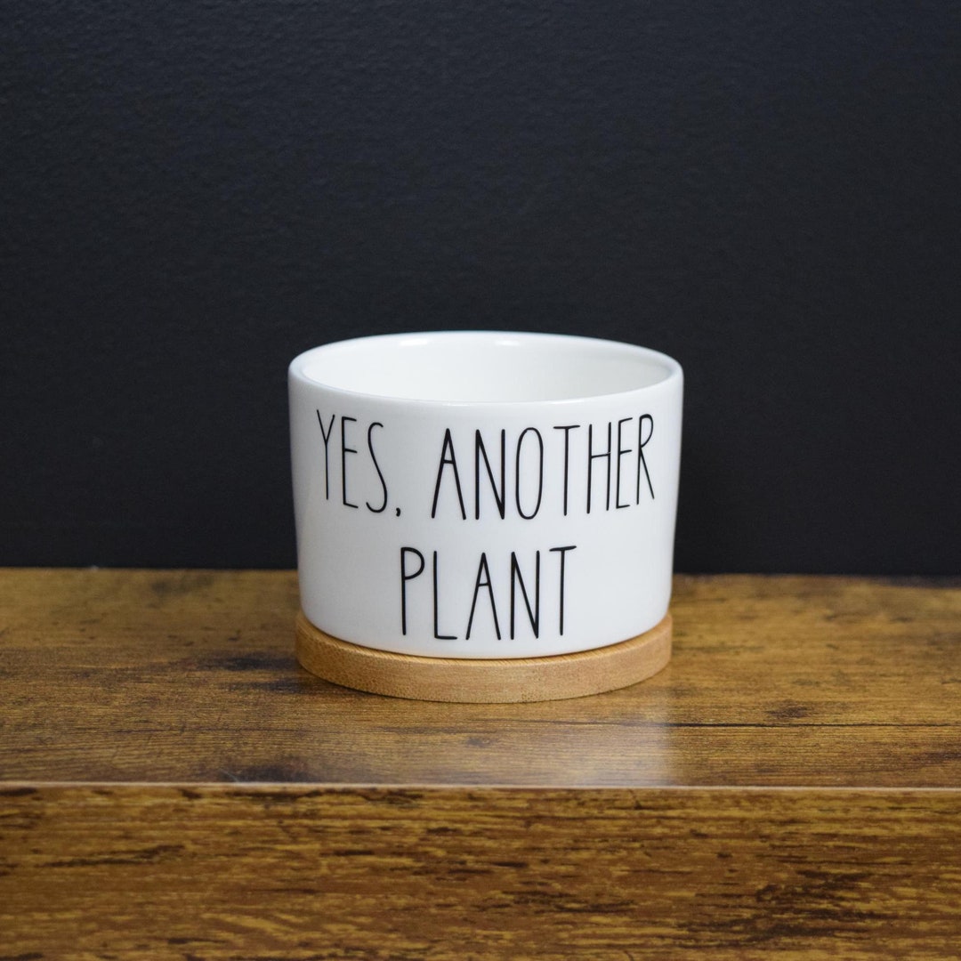Yes, Another Plant Succulent Pot, Punny Planter, Funny Mini 3inch Pot ...