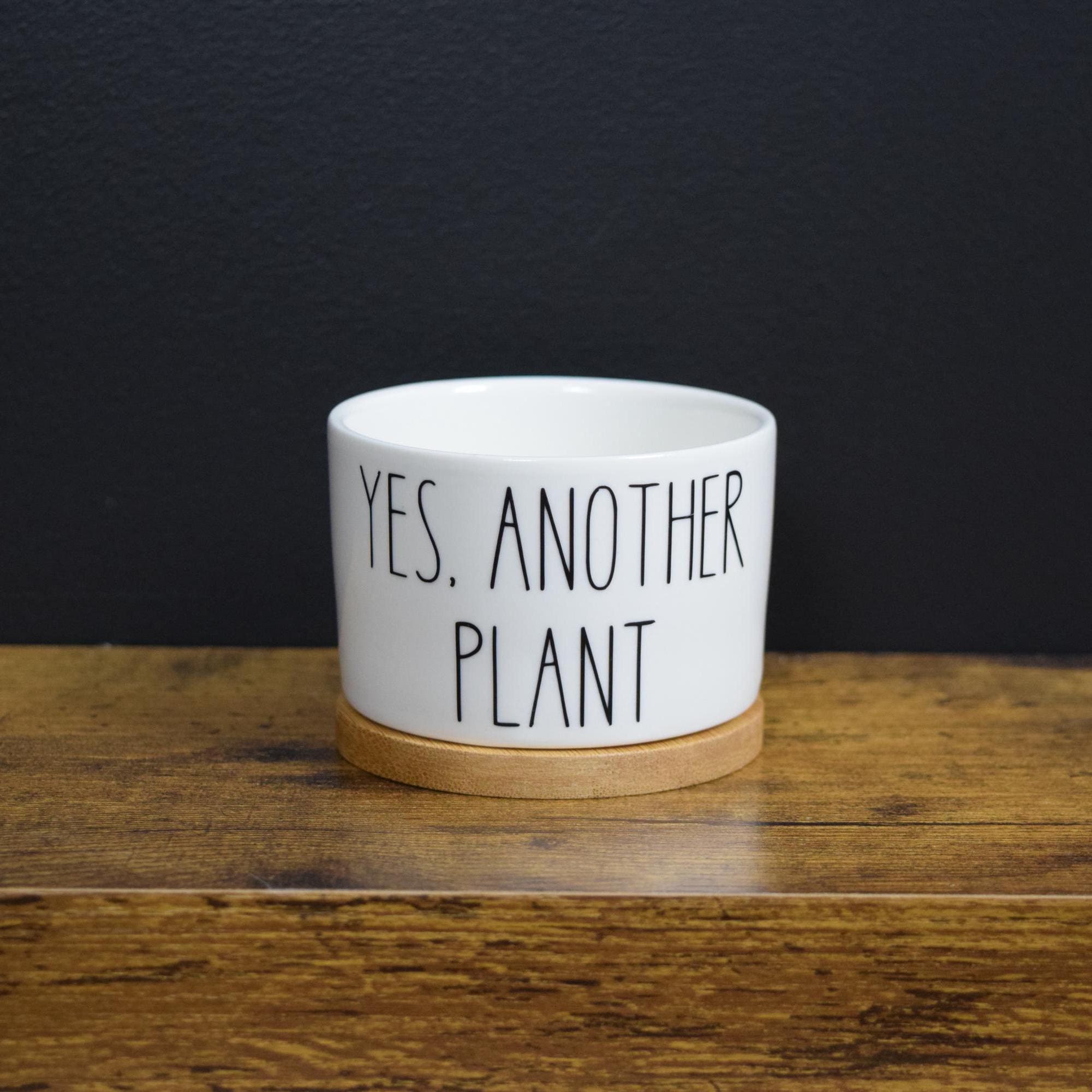 Yes, Another Plant Succulent Pot, Punny Planter, Funny Mini 3inch Pot ...