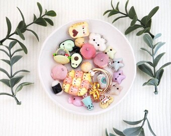 Sanrio Charms // Polymer Clay // Hello Kitty, My Melody, Keroppi