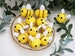 Kawaii Felted Bee - Bee Wool - Cute Bee - Miniature Bee - Smiley Bee - Bumble Bee - Canary Bee - Baby Bumble Bee Soft - Baby Mobile