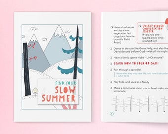 Find Your Slow Summer • Summer Devotional for Families • Summer Printable for Families of All Ages