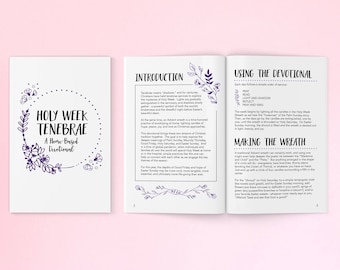Holy Week Tenebrae: A Home-Based Devotional • Printable Holy Week Resource • Instant Download • Easter Printable
