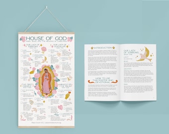 House of God: Mary, Jesus, and the Meaning of Christmas • An Advent Poster and Devotional for Families • INSTANT DOWNLOAD Printable