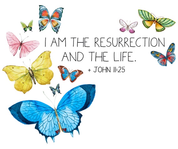 John 11:25 I Am the Resurrection and the Life | Etsy