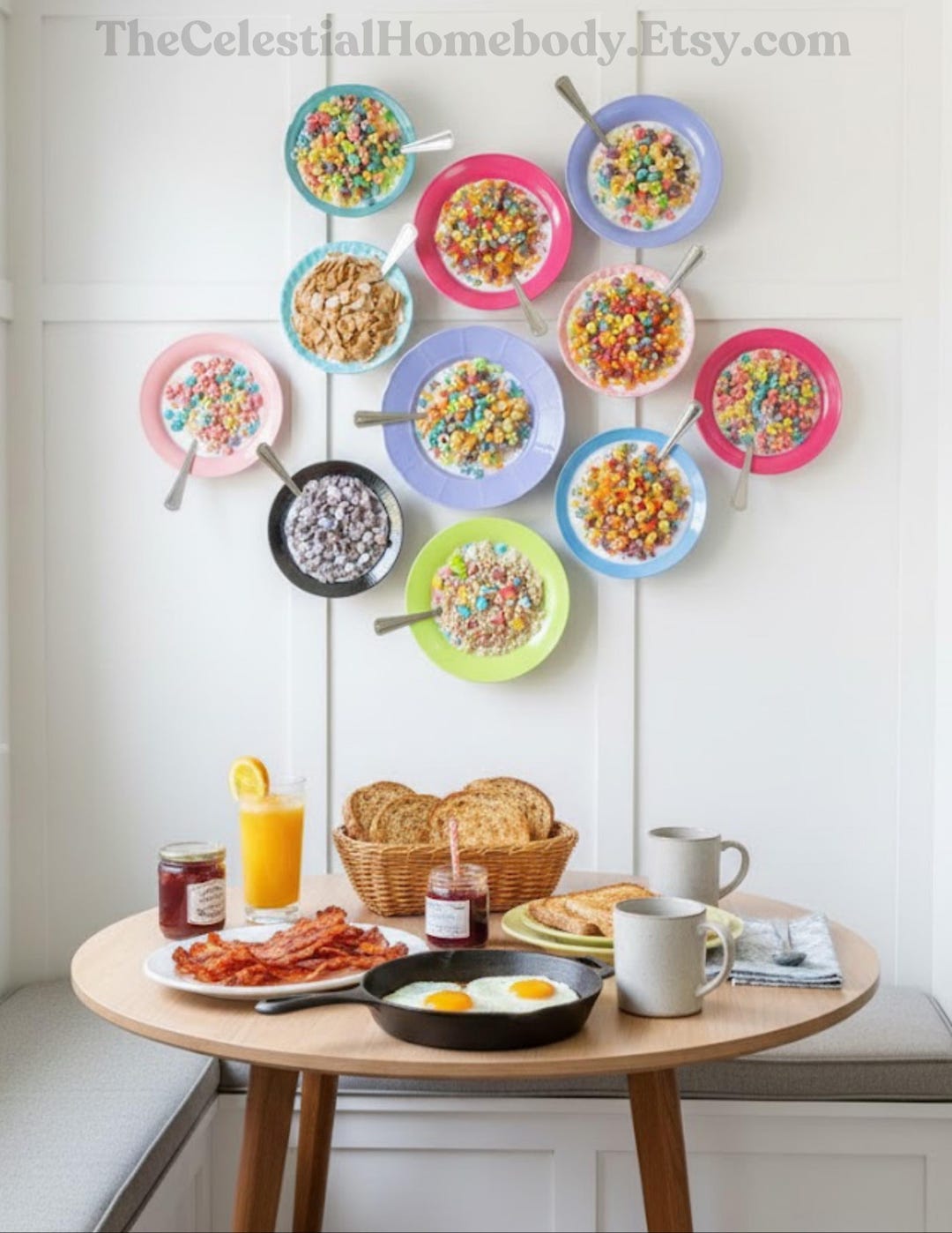 Hanging Cereal Wall Art Decor | Bespoke | Lucky Charms | Fruit