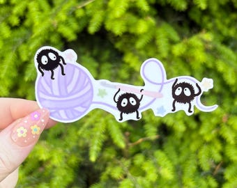 Crochet Helper Yarn Sticker -  Waterproof Sticker for Water Bottle/Stanley, Car, Laptop, Phone, Game Console