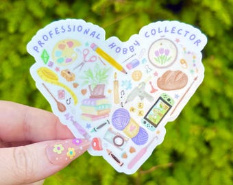 Professional Hobby Collector - Waterproof Sticker for Water Bottle/Stanley, Car, Laptop, Phone, Game Console