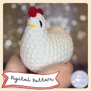 Stardew Valley Inspired Chicken Beginner Friendly LOW SEW Crochet Pattern Digital Download Quick Amigurumi Pattern