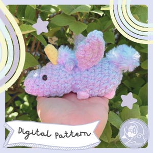 Lyra the Pegasus LOW SEW-haakpatroon Digitale download Snel amigurumipatroon Ideaal voor marktvoorbereiding!