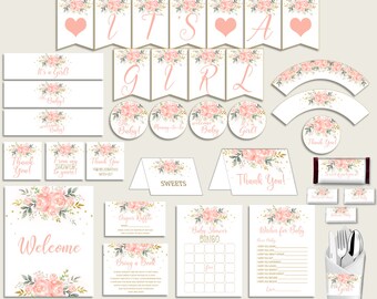 Floral Baby Shower Decorations Etsy Floral Baby Shower Decorations Etsy