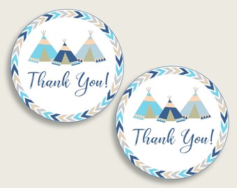 DS0138 Custom Rectangle Thank You Tags Boho Style Arrow Tribal 60 TAGS Jewelry Tags Price Tags