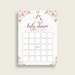 Giraffe Baby Shower Bingo Cards Printable Pink Yellow Baby - Etsy
