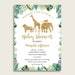 Jungle Baby Shower Invitations Printable Digital or Printed - Etsy