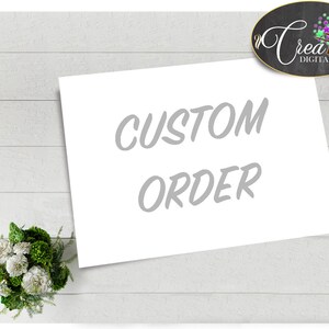 Custom Order, Personalized Order, Order by Request - Custom 16x20 + 8x10