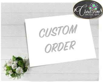 Custom Order, Personalized Order, Order by Request - Custom 16x20 + 8x10