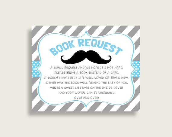 mustache baby book