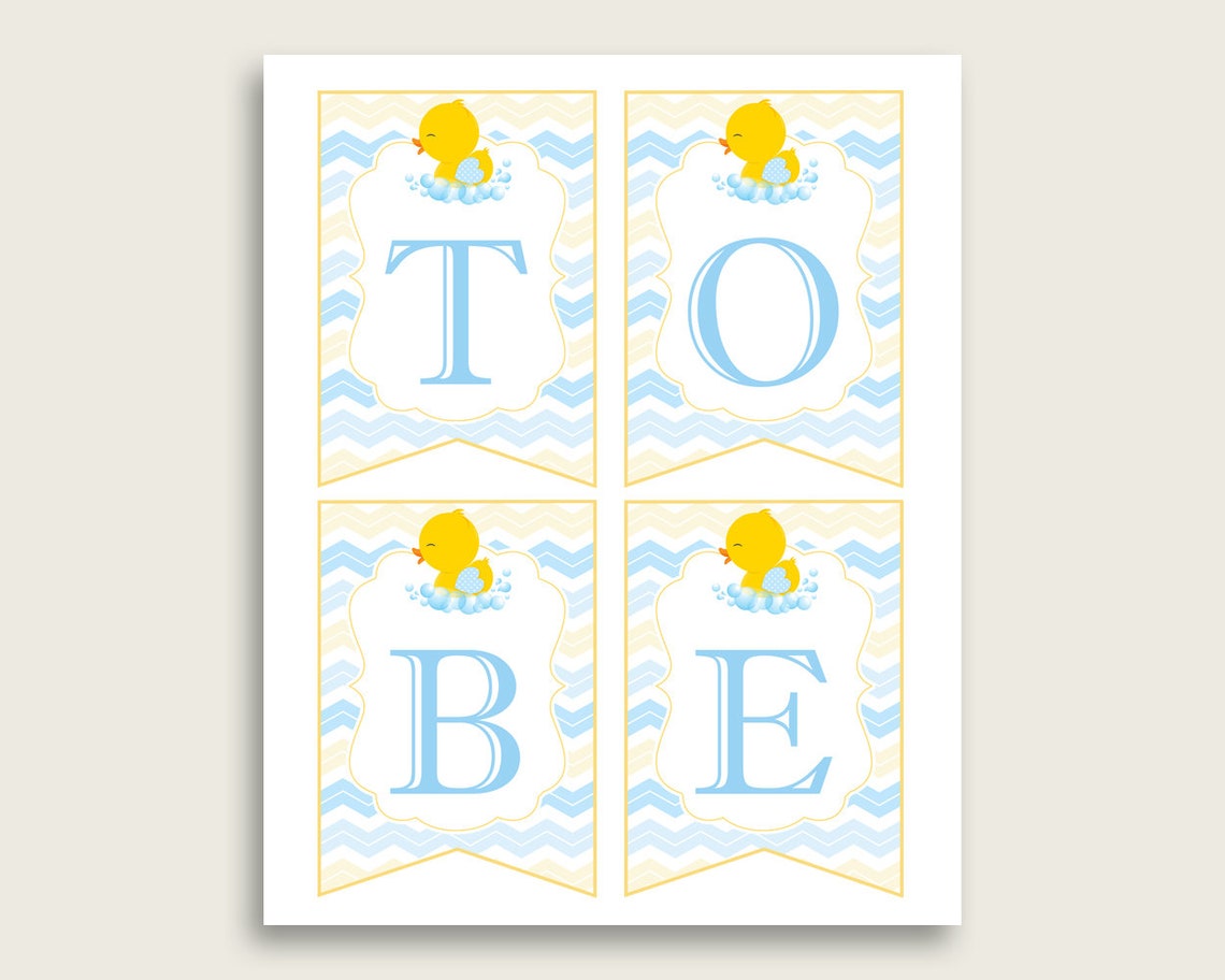 Free Printable Duck Baby Shower Banner